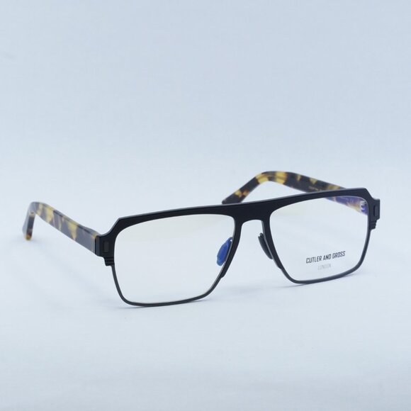 Cutler and Gross CGOP136457 003 Eyeglasses Black/Havana 57mm Rectangle Frame - Picture 5 of 7